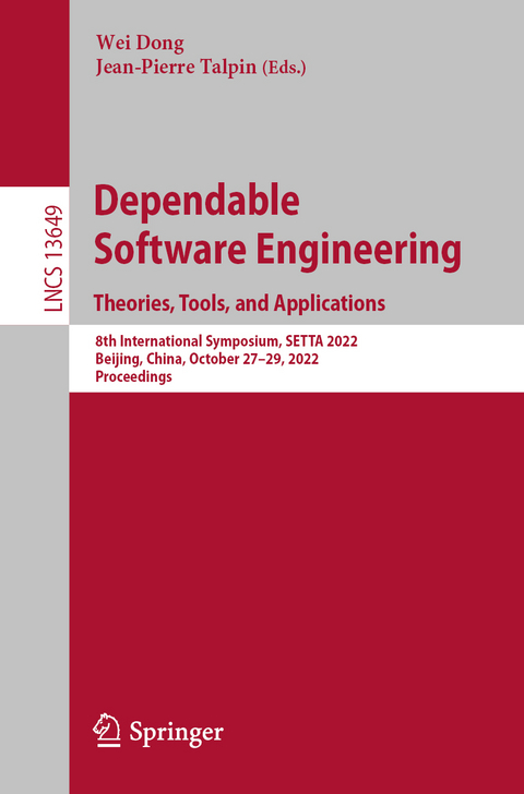 Dependable Software Engineering. Theories, Tools, and Applications - 