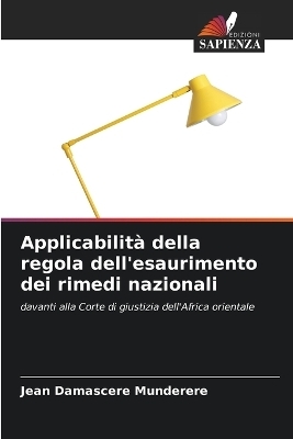 Applicabilità della regola dell'esaurimento dei rimedi nazionali - Jean Damascere Munderere