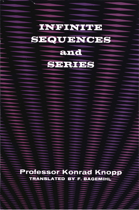 Infinite Sequences and Series -  Konrad Knopp