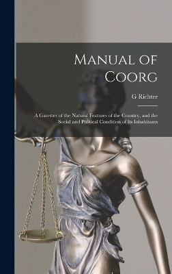 Manual of Coorg - G Richter