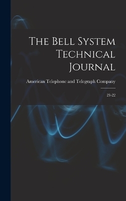 The Bell System Technical Journal - 