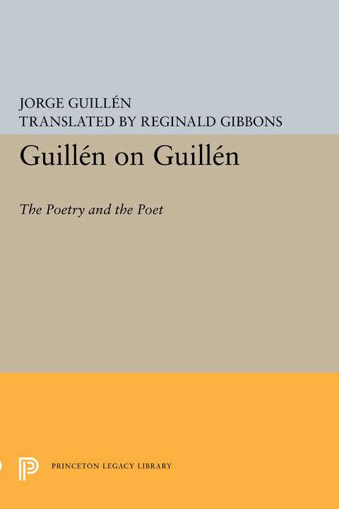 Guillén on Guillén - Jorge Guillén