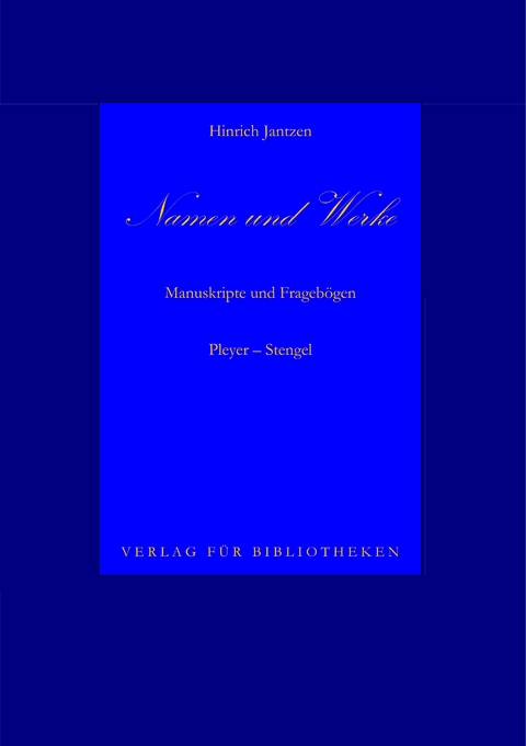 Namen und Werke 11 - Hinrich Jantzen