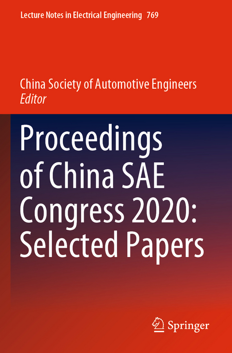 Proceedings of China SAE Congress 2020: Selected Papers - 