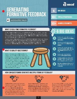 Generating Formative Feedback (Quick Reference Guide) - Jackie Acree Walsh