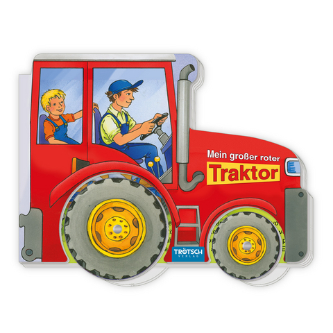 Trötsch Pappenbuch Räderbuch Mein großer roter Traktor - 