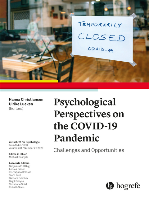 Psychological Perspectives on the COVID-19 Pandemic: Challenges and Opportunities - 