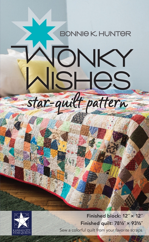 Wonky Wishes Star-Quilt Pattern -  Bonnie K. Hunter