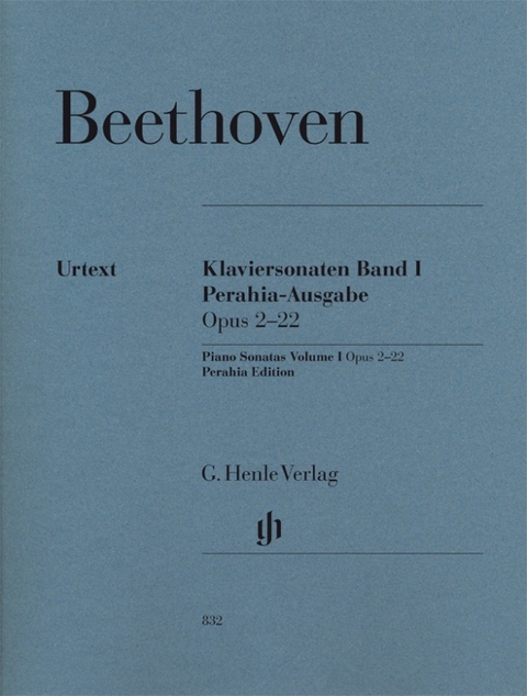 Ludwig van Beethoven - Klaviersonaten, Band I, op. 2–22, Perahia-Ausgabe - 