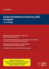 Körperschaftsteuererklärung 2022 Kompakt - Perbey, Uwe