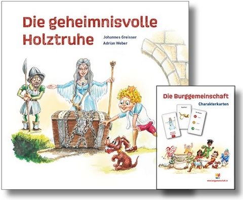 Die Burggemeinschaft - Buch und Charakterkarten E - Johannes Greisser, Joëlle Gut