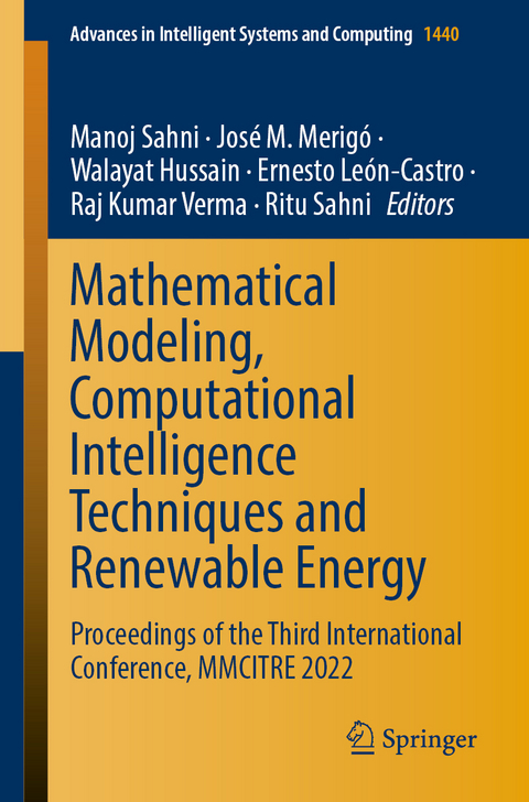 Mathematical Modeling, Computational Intelligence Techniques and Renewable Energy - 
