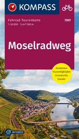 KOMPASS Fahrrad-Tourenkarte Moselradweg 1:50.000 - 