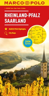 MARCO POLO Regionalkarte Deutschland 10 Rheinland-Pfalz, Saarland 1:200.000 - 