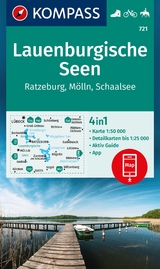 Lauenburgische Seen, Ratzeburg, Mölln, Schaalsee 1:50.000 - 