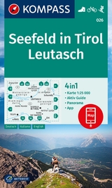 KOMPASS Wanderkarte 026 Seefeld in Tirol, Leutasch 1:25.000 - 