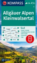 KOMPASS Wanderkarte 3 Allgäuer Alpen, Kleinwalsertal 1:50.000 - 