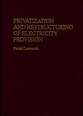 Privatization and Restructuring of Electricity Provision -  Czamanski Daniel Czamanski