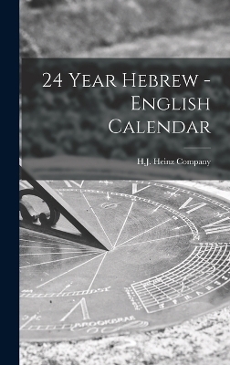 24 Year Hebrew - English Calendar - 