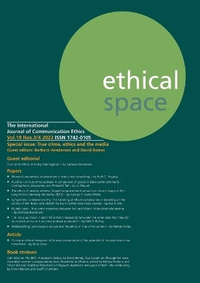 Ethical Space Vol. 19 Issue 3/4 - 