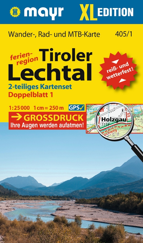 Mayr Wanderkarte Tiroler Lechtal XL (2-Karten-Set) 1:25.000