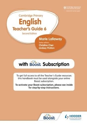 Hodder Cambridge Primary English Teacher's Guide Stage 6 with Boost Subscription - Sarah Snashall