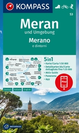 KOMPASS Wanderkarte 53 Meran und Umgebung / Merano e dintorni 1:50.000 - 