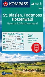 KOMPASS Wanderkarte 898 St. Blasien, Todtmoos, Hotzenwald, Naturpark Südschwarzwald 1:25.000