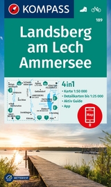 KOMPASS Wanderkarte 189 Landsberg am Lech, Ammersee 1:50.000 - 