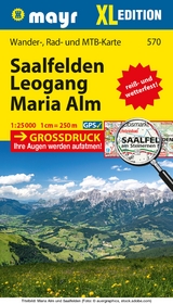 Mayr Wanderkarte Saalfelden - Leogang - Maria Alm XL 1:25.000 - 