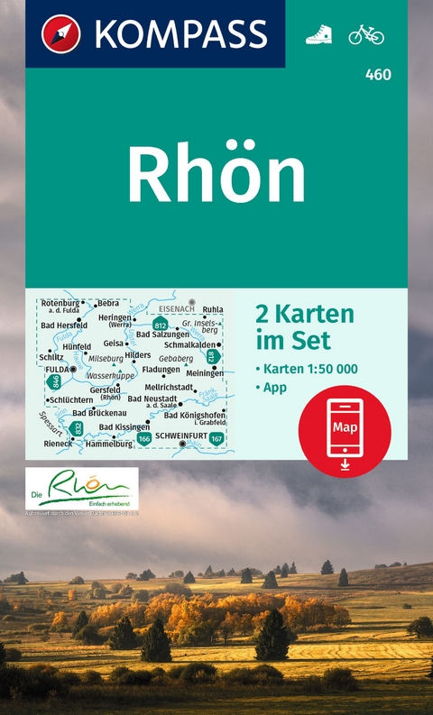 Rhön, Fulda (2 Karten) 1:50.000