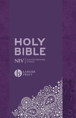 NIV Larger Print Personal Purple Soft-Tone Bible - New International Version