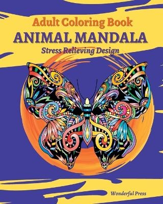 ANIMAL MANDALA Adult Coloring Book - Wonderful Press