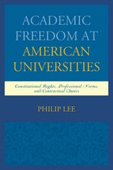 Academic Freedom at American Universities -  Philip Lee