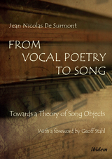 From Vocal Poetry to Song - Jean Nicolas De Surmont