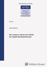 Der numerus clausus des Inhalts der GmbH-Gesellschafterliste - 