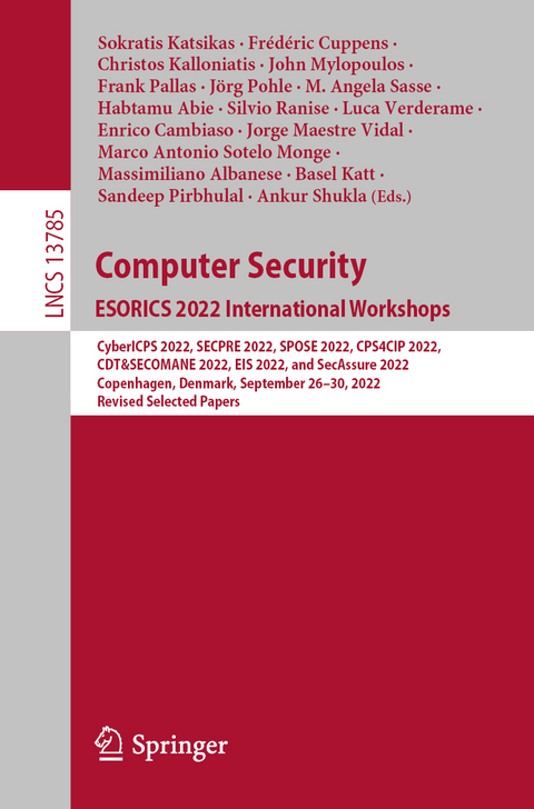 Computer Security. ESORICS 2022 International Workshops - 