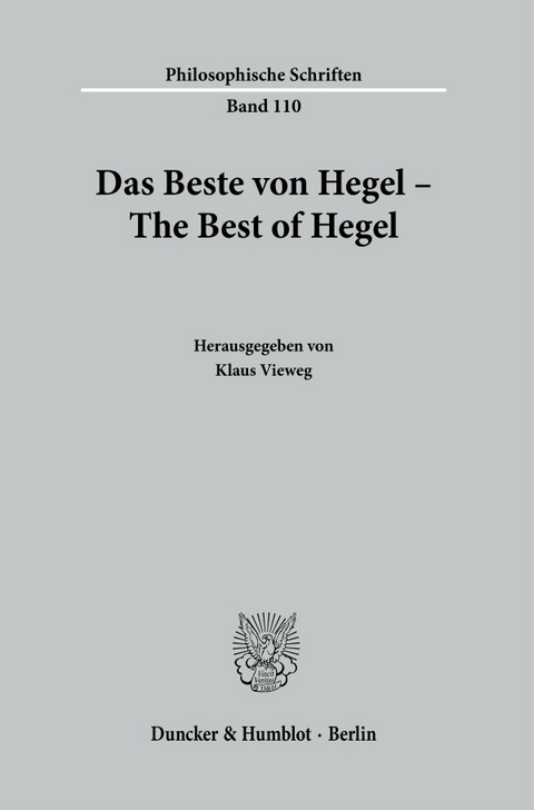 Das Beste von Hegel – The Best of Hegel. - 