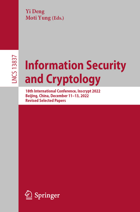 Information Security and Cryptology - 