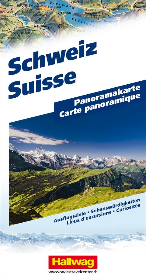 Hallwag Panoramakarte Schweiz