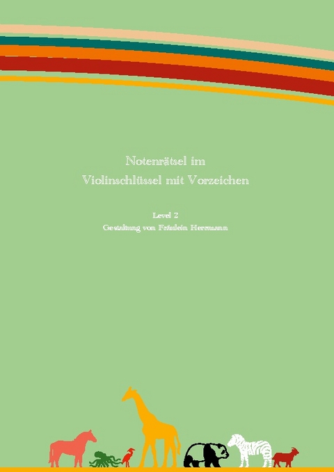 Notenrätsel im Violinschlüssel mit Vorzeichen - Fräulein Herrmann