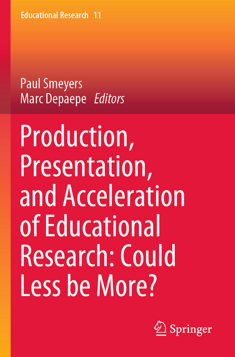 Production, Presentation, and Acceleration of Educational Research: Could Less be More? - 