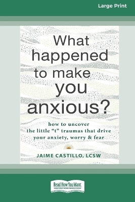 What Happened to Make You Anxious? - Jaime Castillo