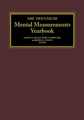 The Twentieth Mental Measurements Yearbook -  Buros Center