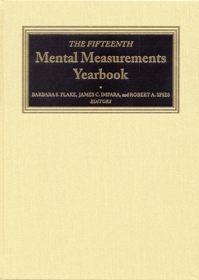 The Fifteenth Mental Measurements Yearbook -  Buros Center