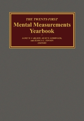 The Twenty-First Mental Measurements Yearbook -  Buros Center