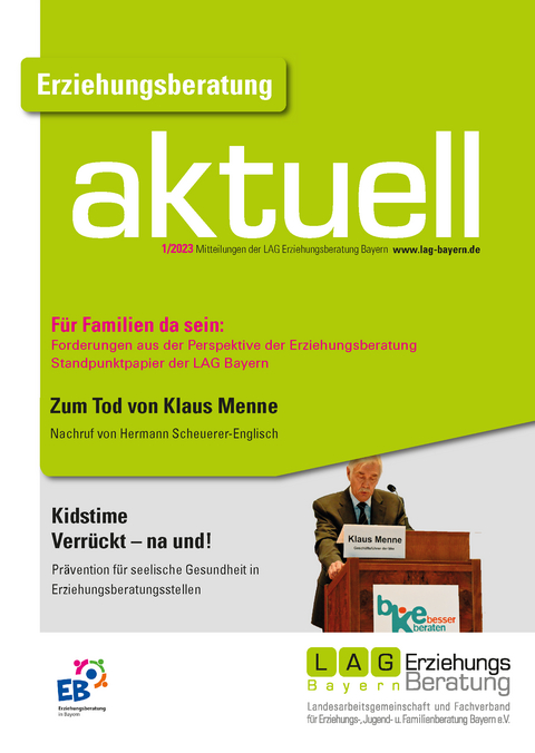 Erziehungsberatung aktuell 2023 01 - Martina Kindsmüller, Hermann Scheuerer-Englisch, Claudia Mattuschat, Petra Herold-Scheidler, Ingrid Mosner-Fischer