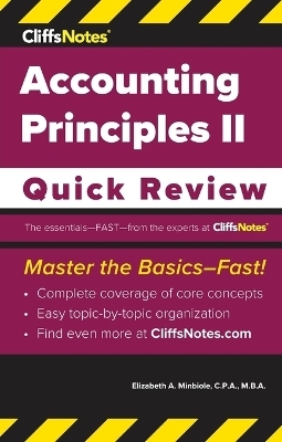 CliffsNotes Accounting Principles II - Elizabeth A Minbiole