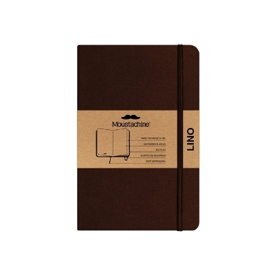 Moustachine Classic Linen Pocket Brown Blank Hardcover