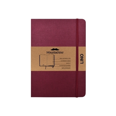 Moustachine Classic Linen Large Burgundy Blank Flex